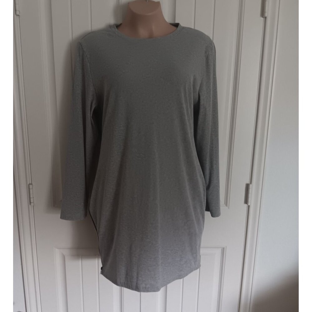 Shein Curve Women's Gray Jersey Ripped Dress Sixe 4XL